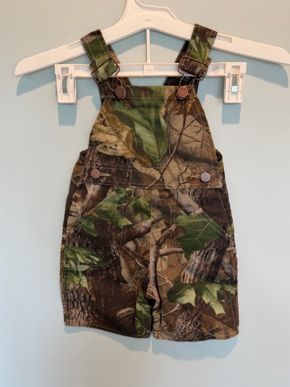 Realtree Outdoors Infant Camo Overalls size 6/12 months